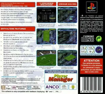 Player Manager Ninety Nine (EU) box cover back